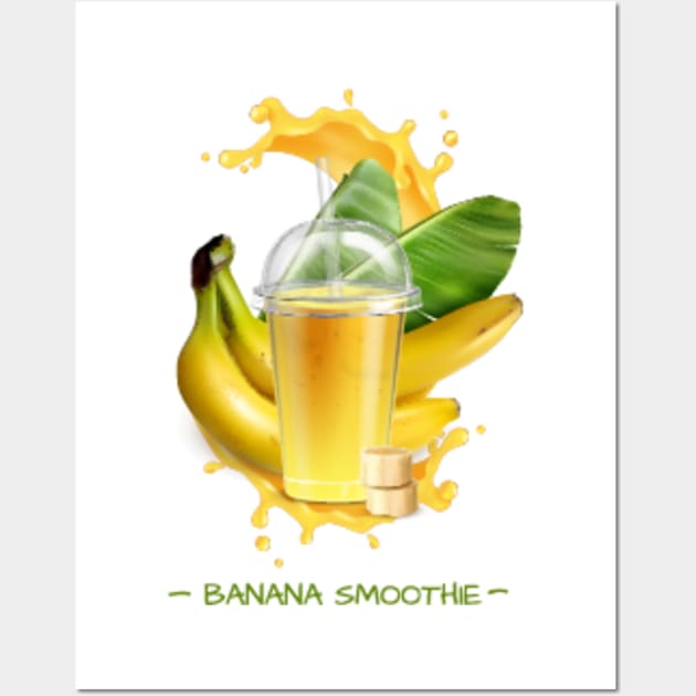 banana smoothie Wall Art by madihaagill@gmail.com